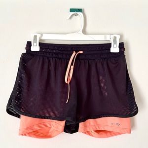 Champion Gray & Pink Athletic Shorts